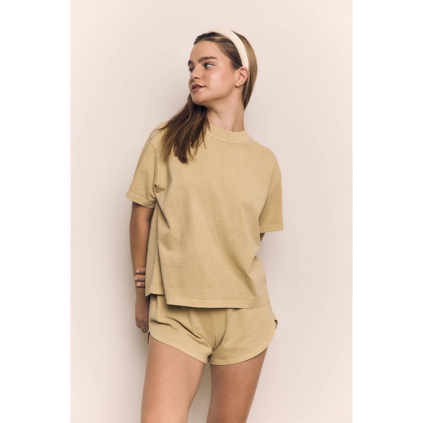 Mineral Washed Relaxed Cotton Tee