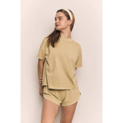 Mineral Washed Relaxed Cotton Tee