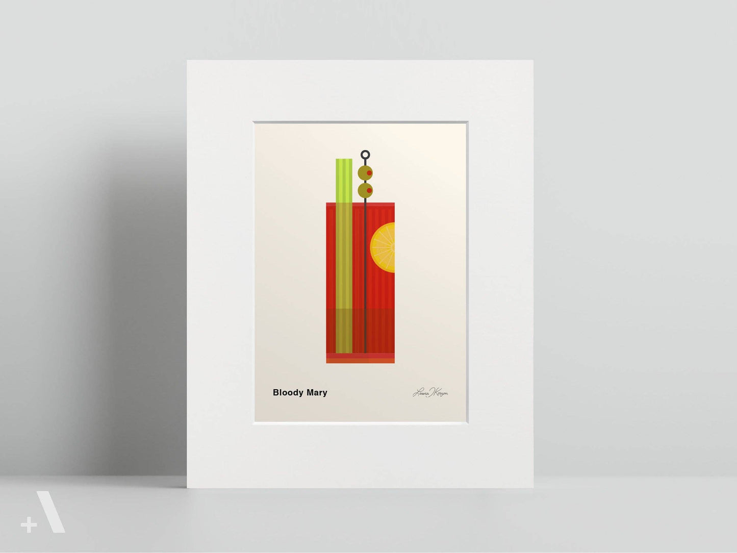 American Cocktails Illustrated Art Print