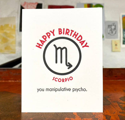 Scorpio Birthday Greeting Card