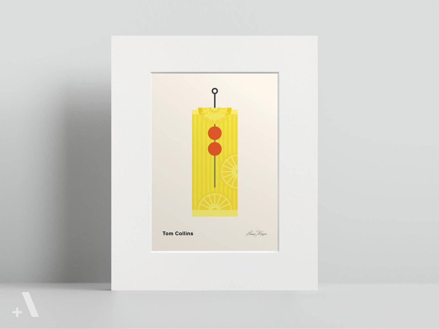 American Cocktails Illustrated Art Print