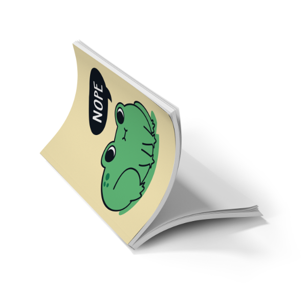 Nope Frog Layflat Notebook