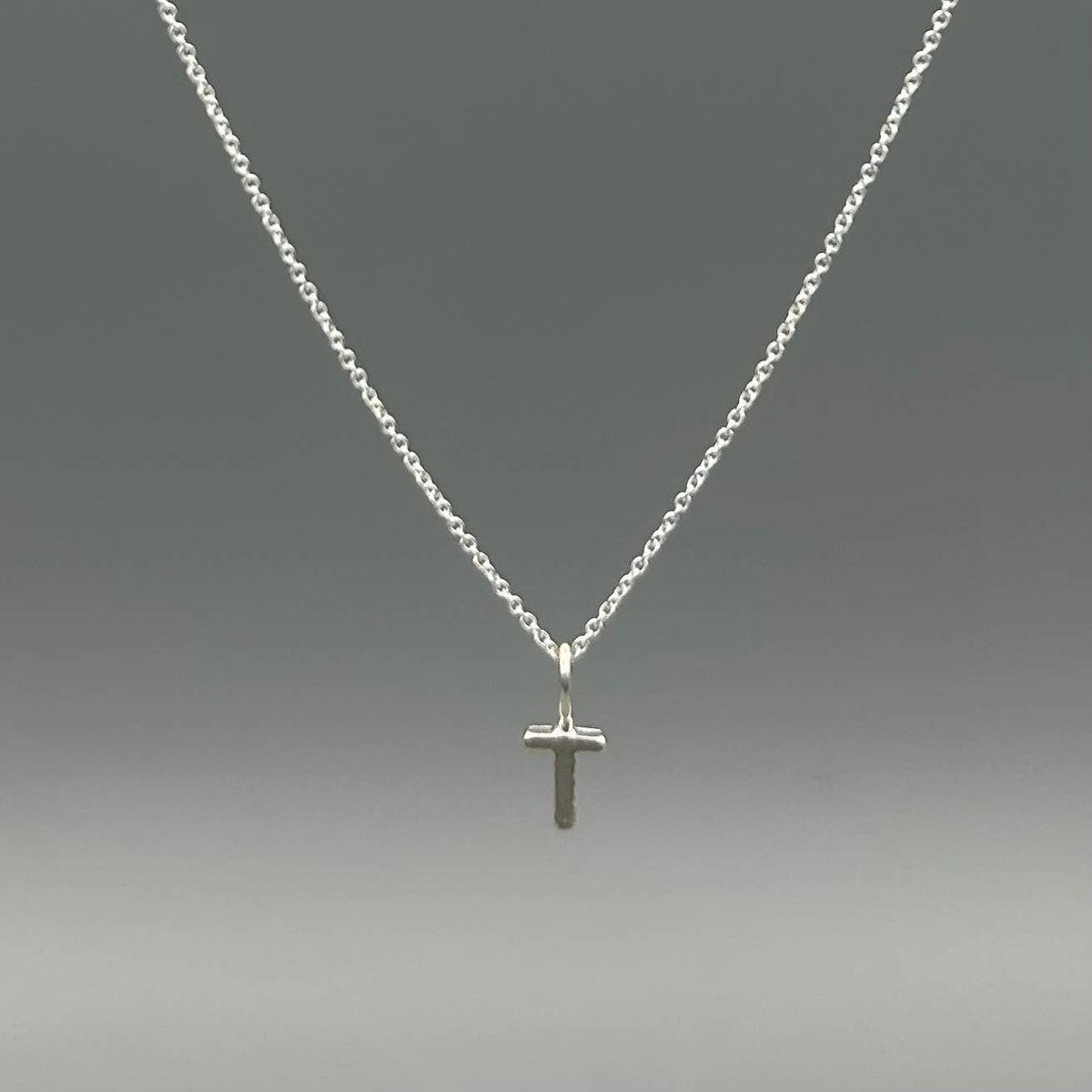 Sterling Silver Block-Letter Initial Necklace