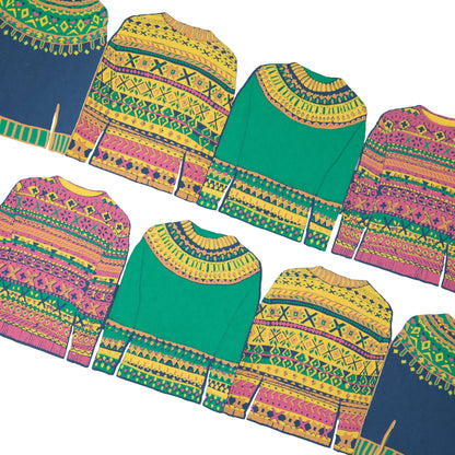 Fairisle Sweaters Concertina Garland