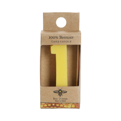 Beeswax Number Birthday Cake Candles