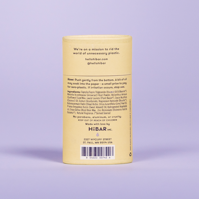 HiBAR Deodorant : Lavender + Jasmine