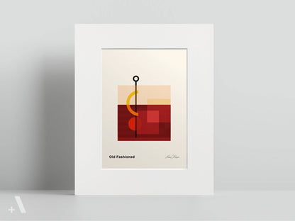 American Cocktails Illustrated Art Print