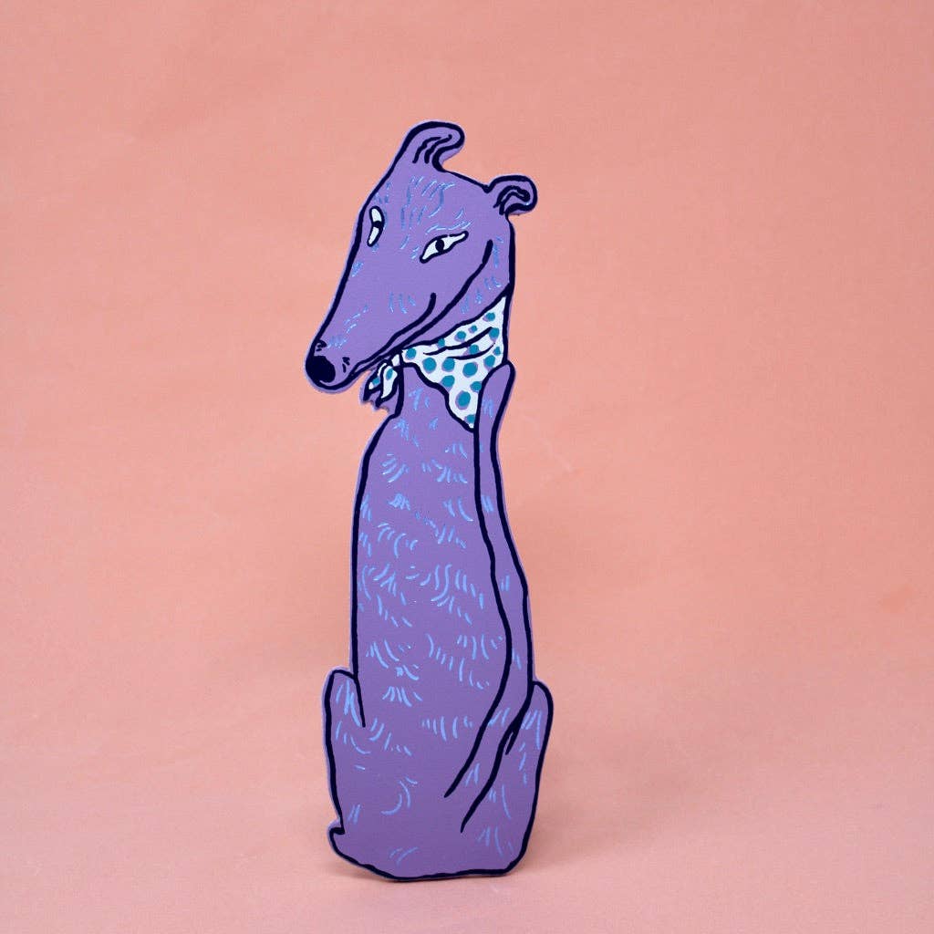 Leather Dog Bookmark for Book Lovers