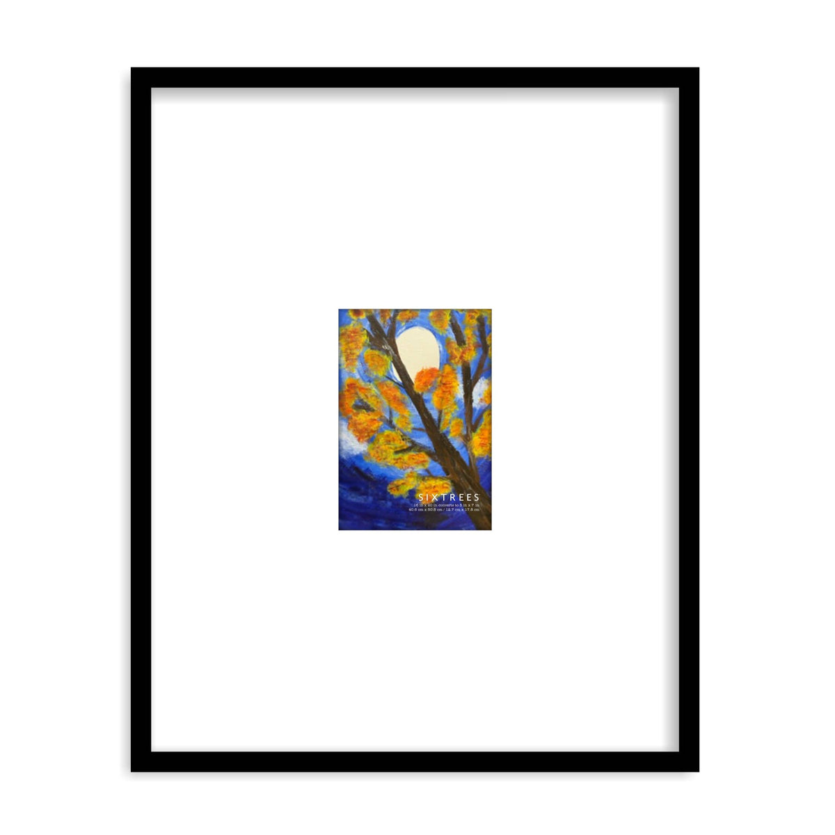 Matted Wood Picture Frame with Beveled Mat