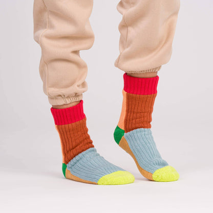 Kaleidoscope Knit House Socks