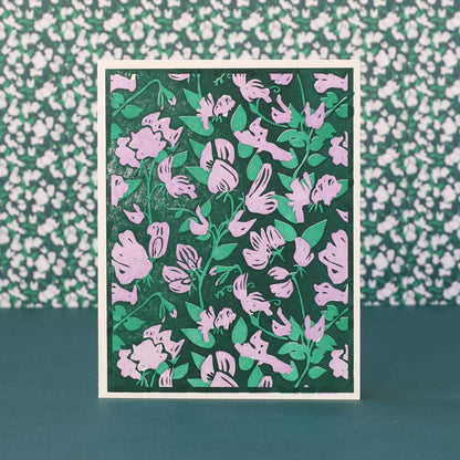 Flowers Letterpress Cards Set