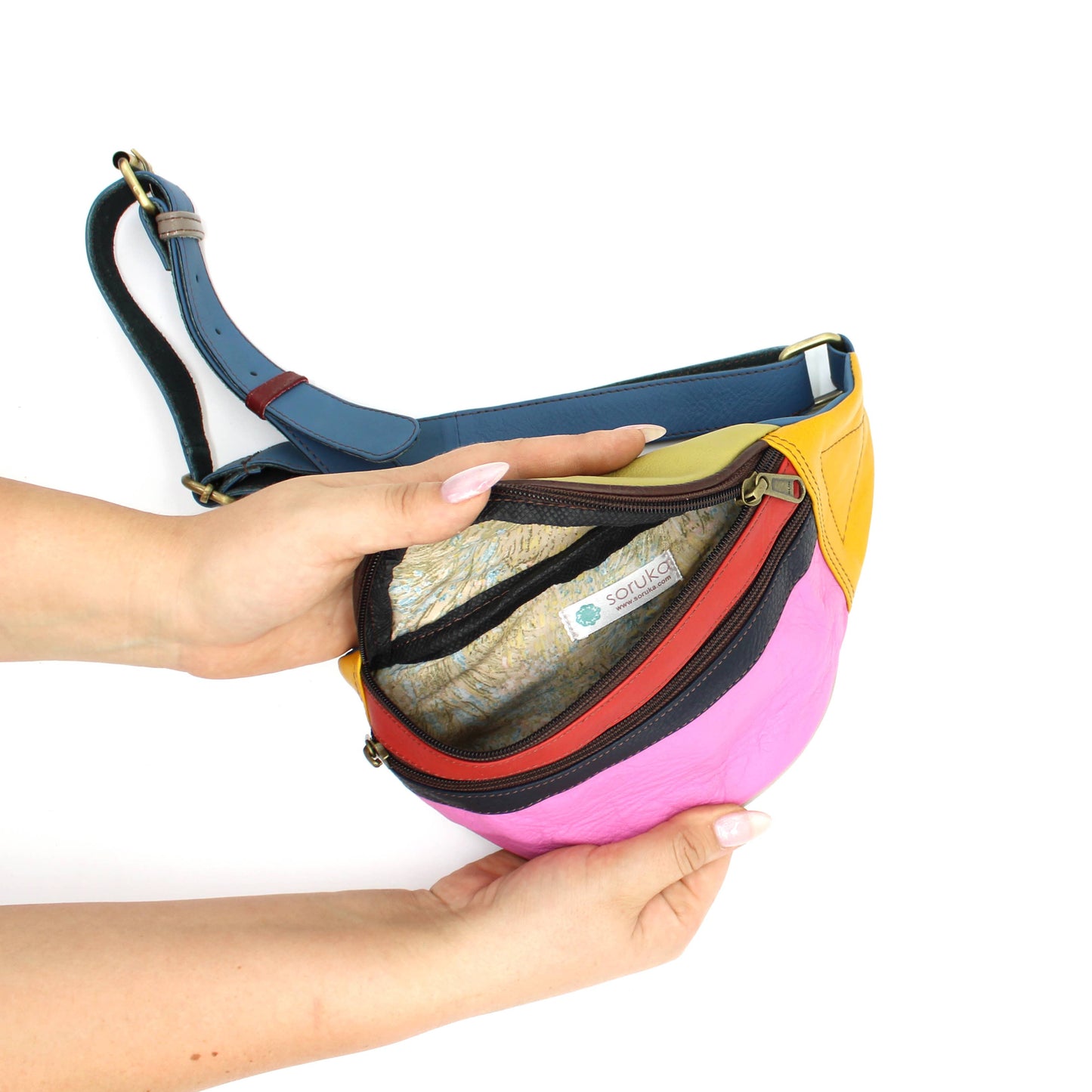 100% Recycled Leather Belt Bag