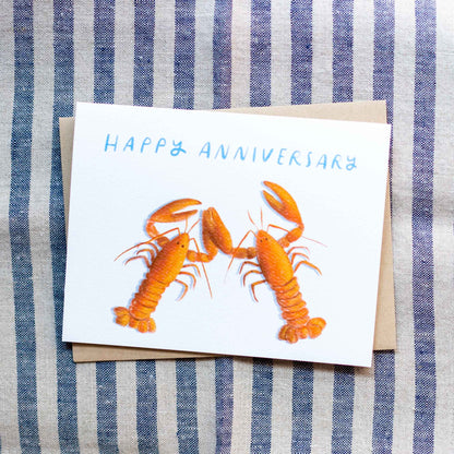 Anniversary Lobsters Card