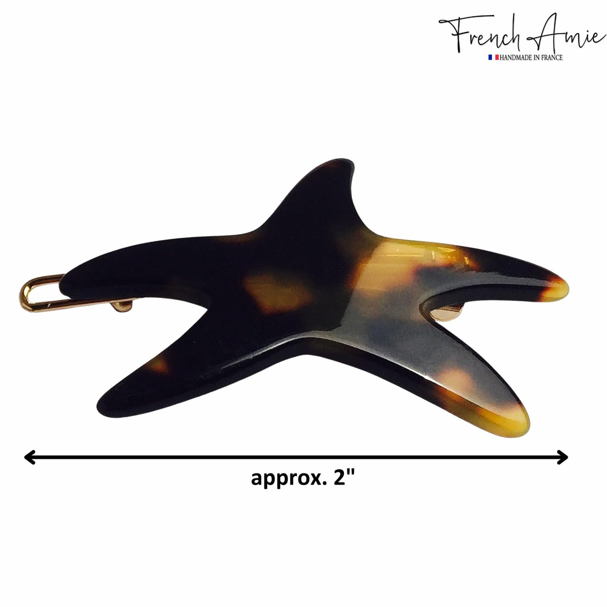 French Amie Starfish Acetate Hair Clip