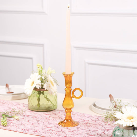 Vera Glass Candleholder - Brick