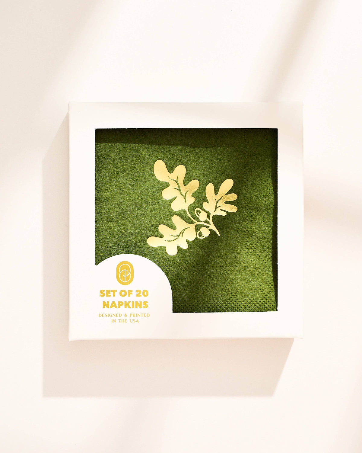 Oak Leaf and Acorn Paper Napkins, Set of 20