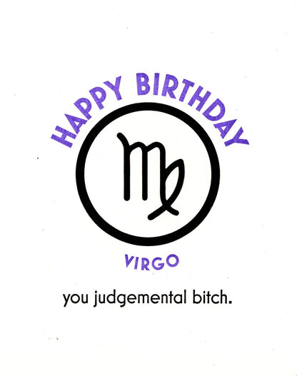 Virgo Birthday Greeting Card