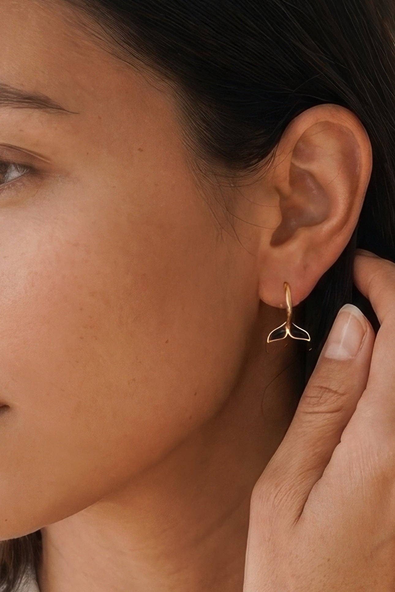 Whale Tail Hoops