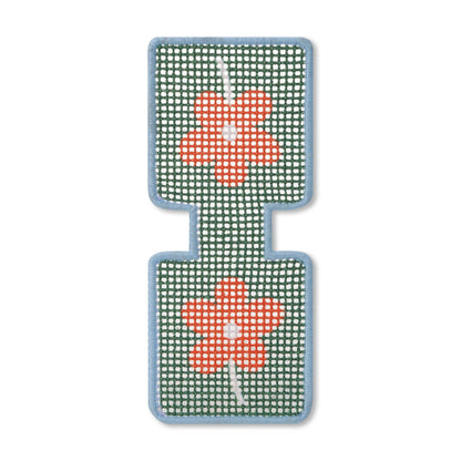 Flower Needlepoint Keychain Kit