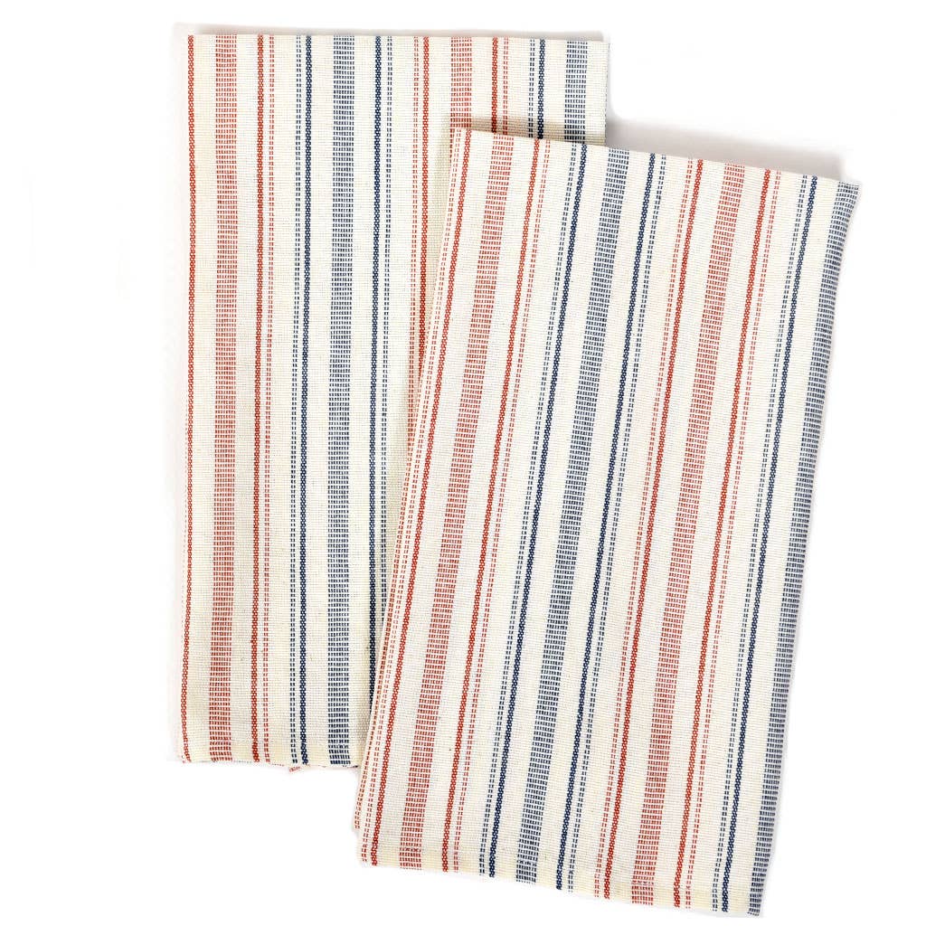 Hand Woven Guatemalan Kitchen Striped Towel Sets