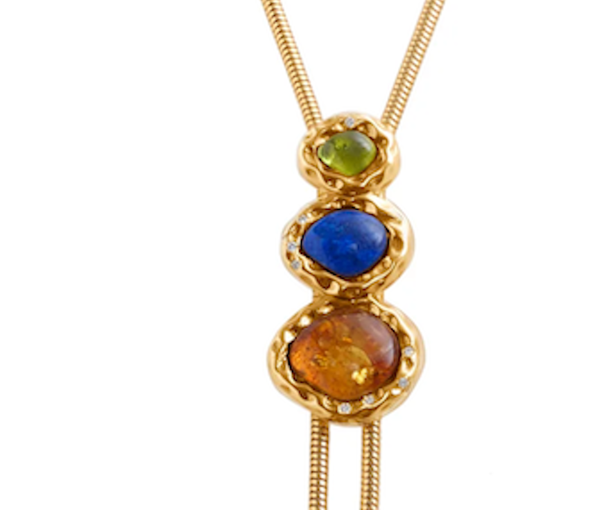 Bolo Pull Through Lariat Necklace, 42 Inch