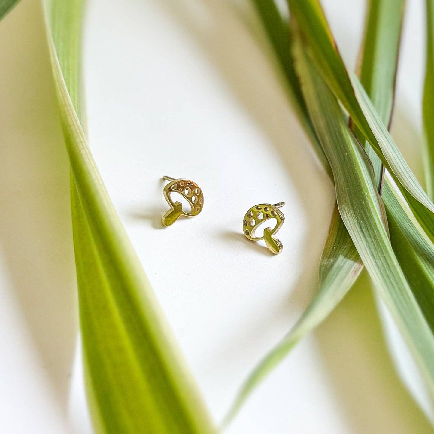 Cute Cartoon Mushroom Stud Earrings