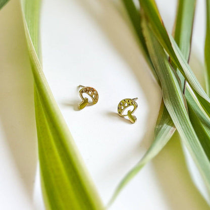 Cute Cartoon Mushroom Stud Earrings