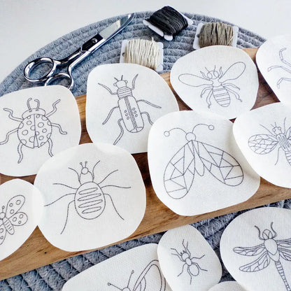 Bug and Insect Stick and Stitch Embroidery Patterns