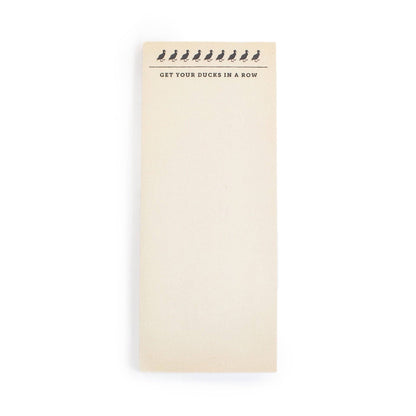 Ducks in a Row Skinny Notepad 100 Pages