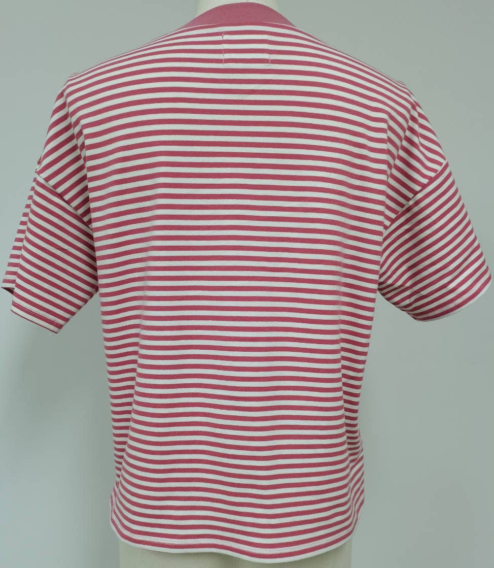 Relaxed Fit Contrast Collar Tee