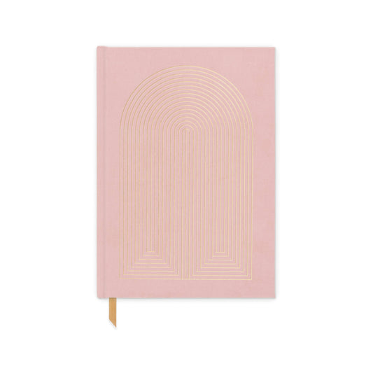 Dusty Pink Radiant Rainbow Notebook