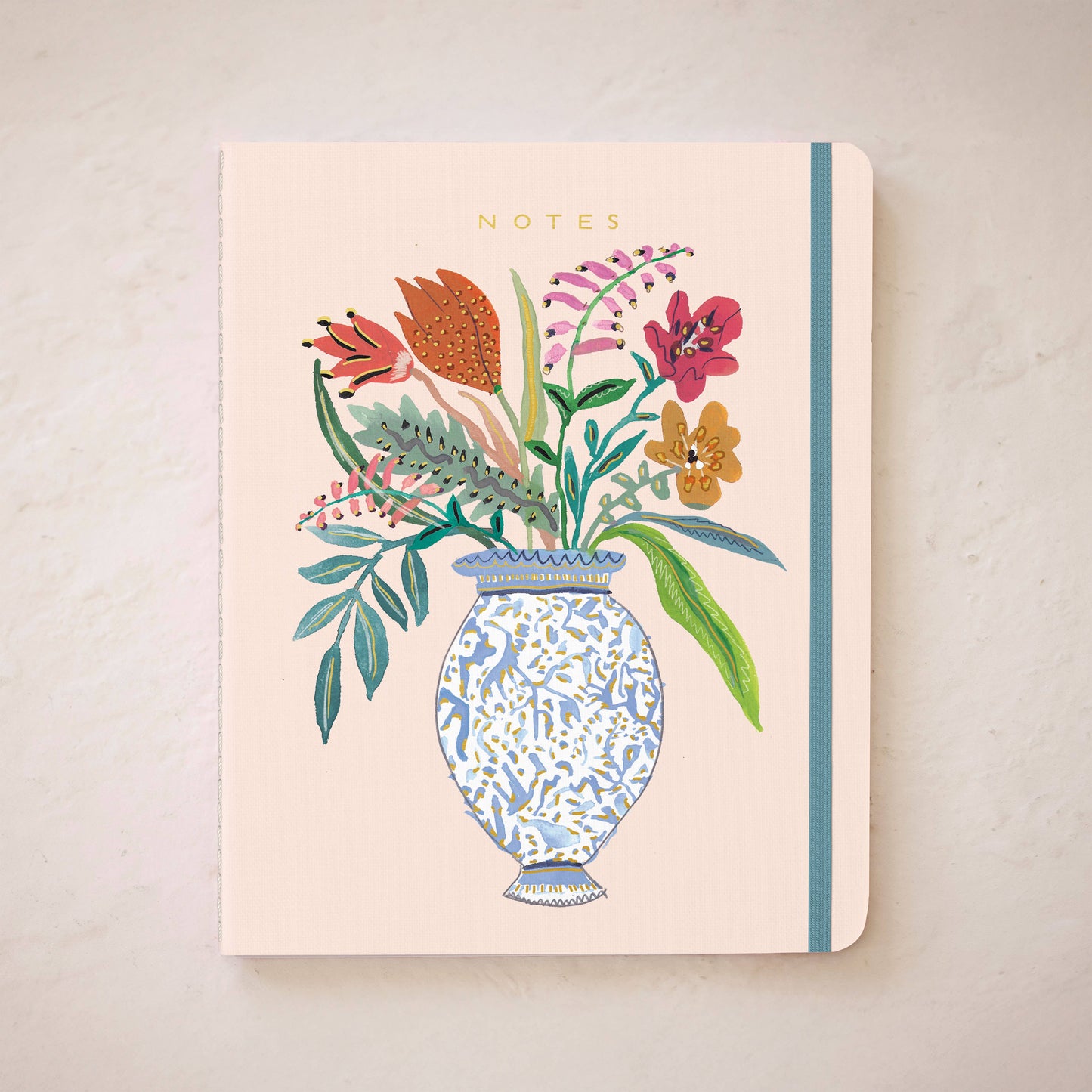 Market Flowers Foil-Stamped Lined Notebook