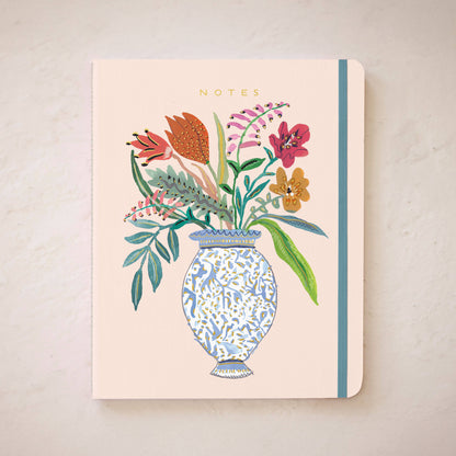 Market Flowers Foil-Stamped Lined Notebook