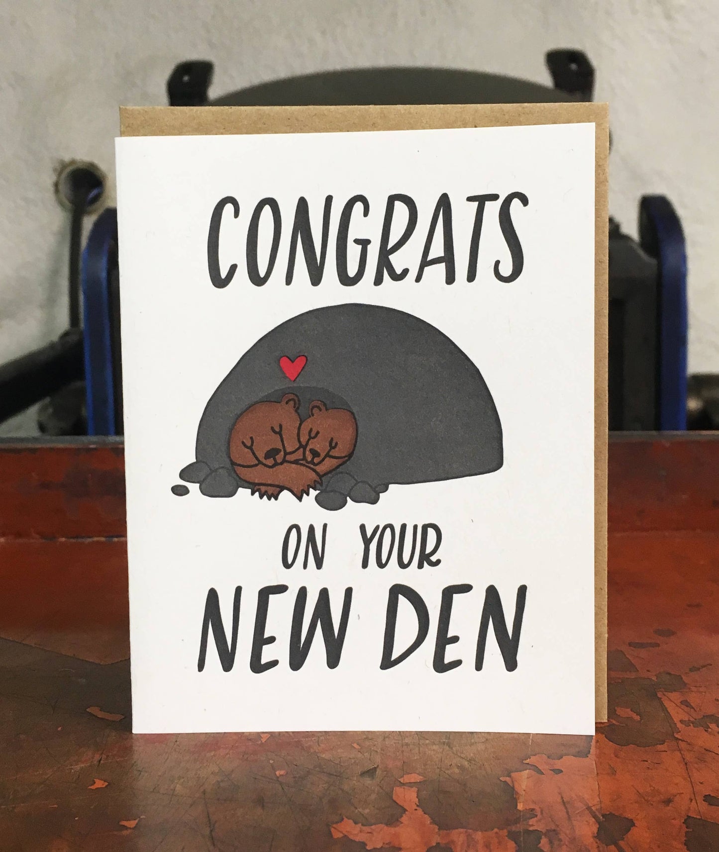 New Den Greeting Card