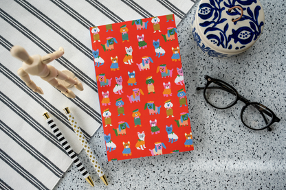 Paris Pups Layflat Notebook