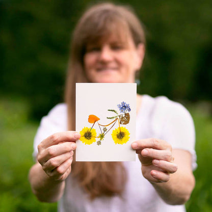 Flower Pedals Greeting Card