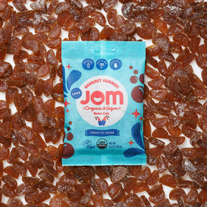 Swedish Organic and Vegan Sour Retro Cola Gummies