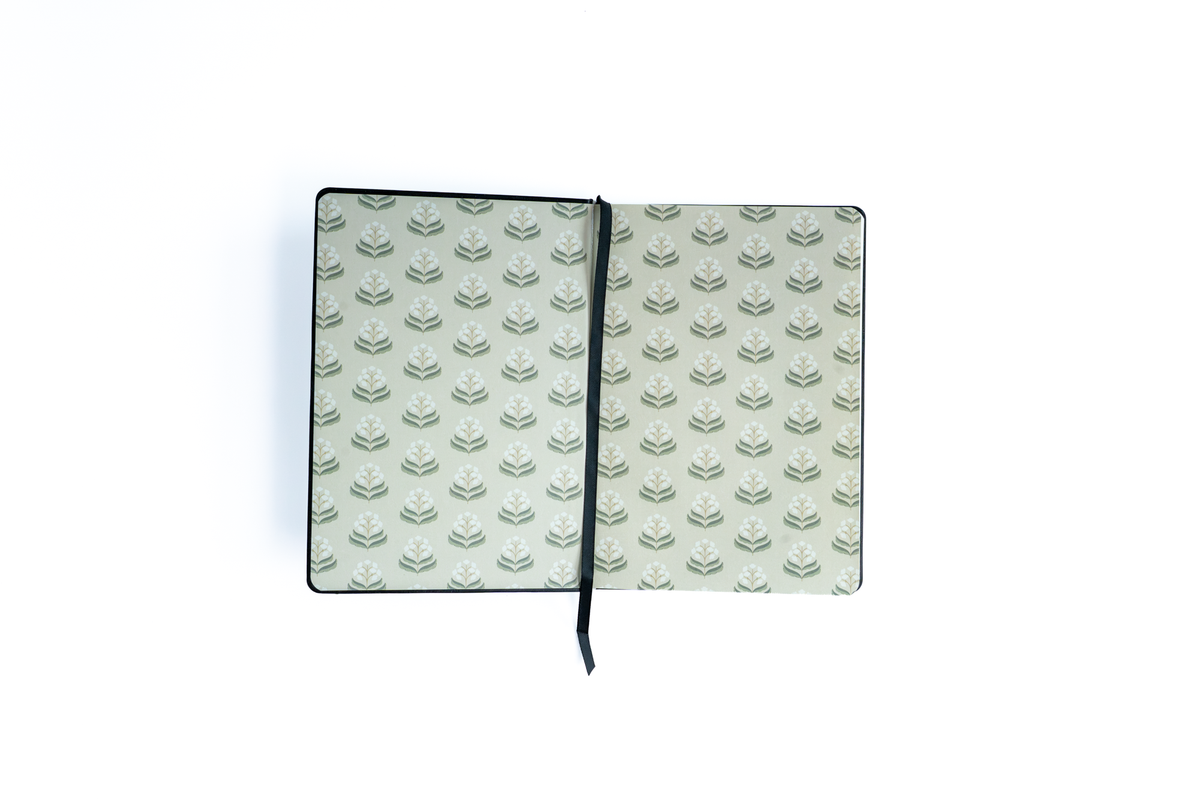 Lily of the Valley Embroidered Hardbound Notebook