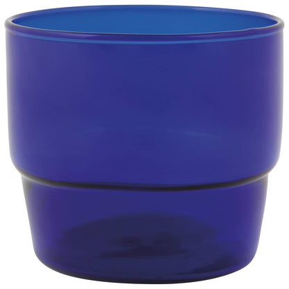 Cobalt Borosilicate Stacking Juice Glass, 9 oz
