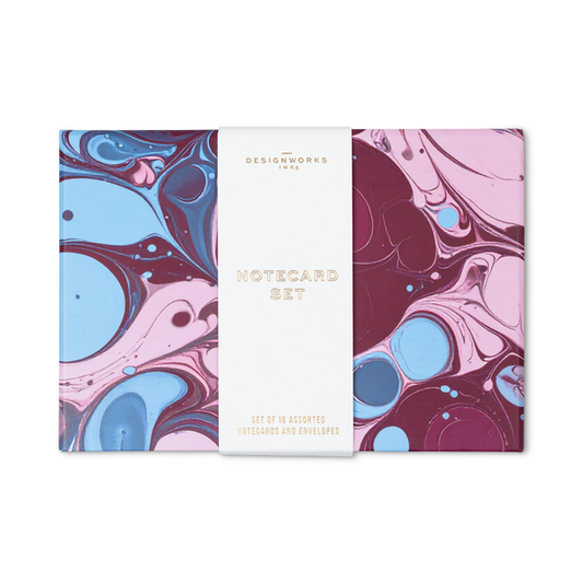 Marble Notecard Set, 16 Cards in Gift Box