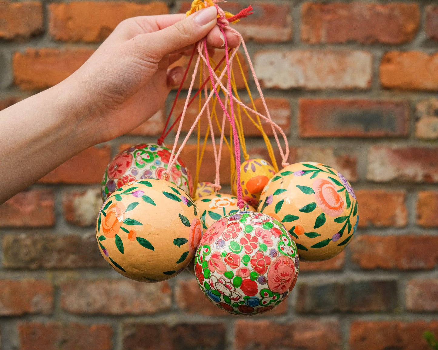 Crimson Flowers Bauble