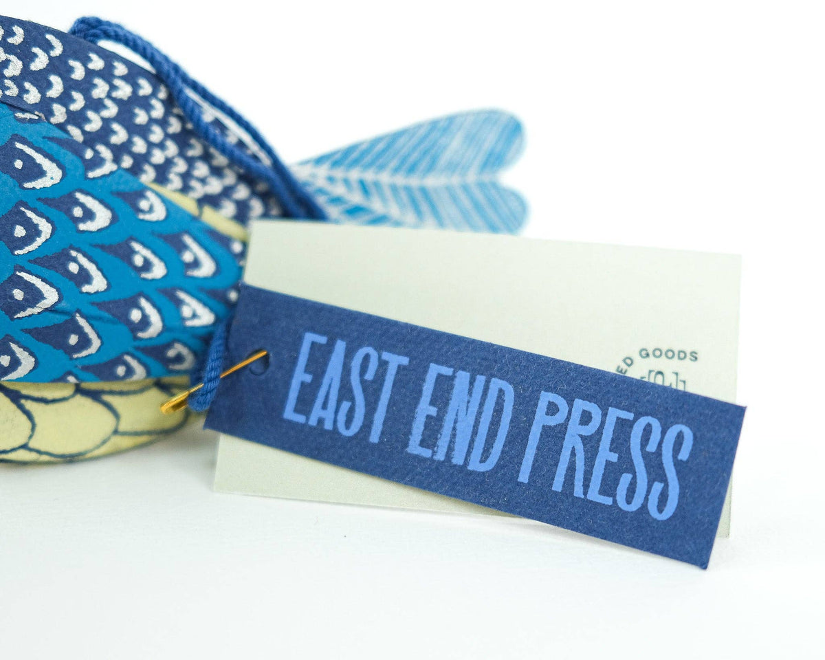 Dove Screen Printed Paper Christmas Ornament