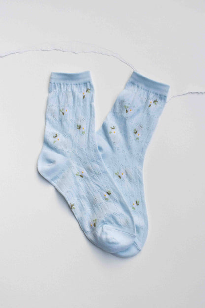 Mini Floral Cotton Socks