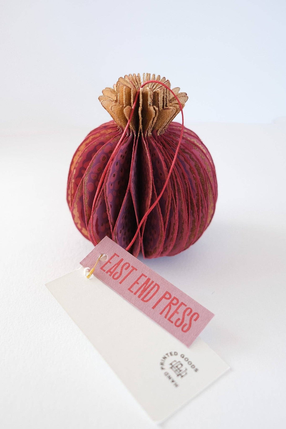 Pomegranate Honeycomb Paper Ornament