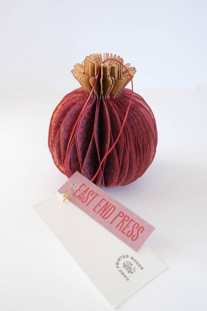 Pomegranate Honeycomb Paper Ornament