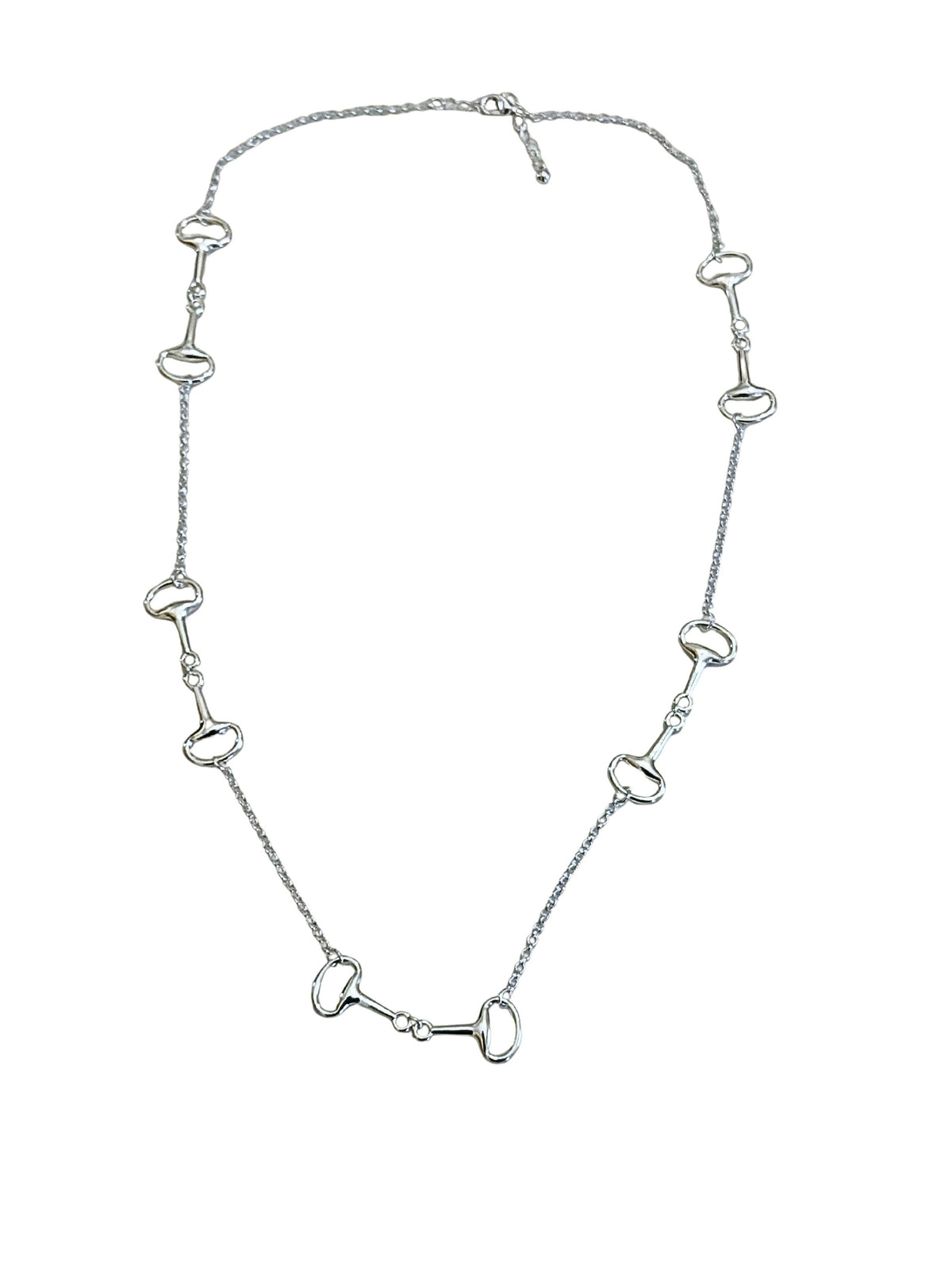The Snaffle Equestrian Bit Long Chain Necklace