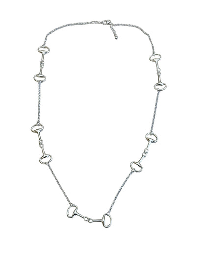 The Snaffle Equestrian Bit Long Chain Necklace