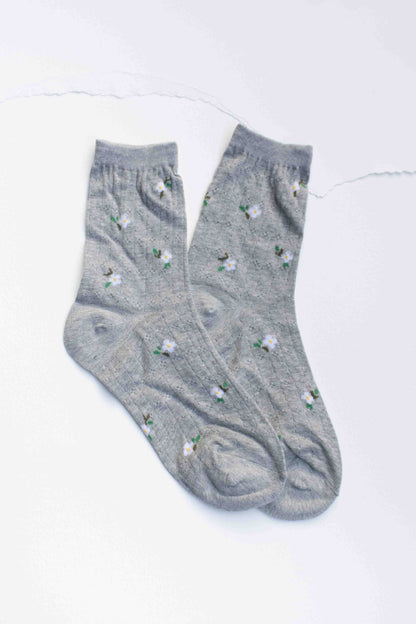 Mini Floral Cotton Socks