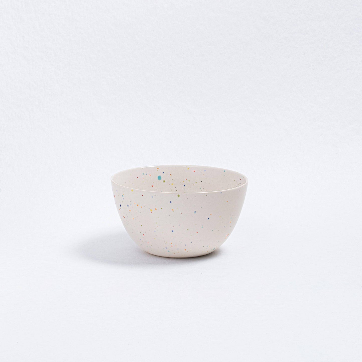 White Party Stoneware Bowl Reactive Glaze