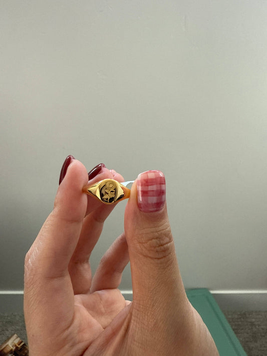 Sunflower Gold Ring